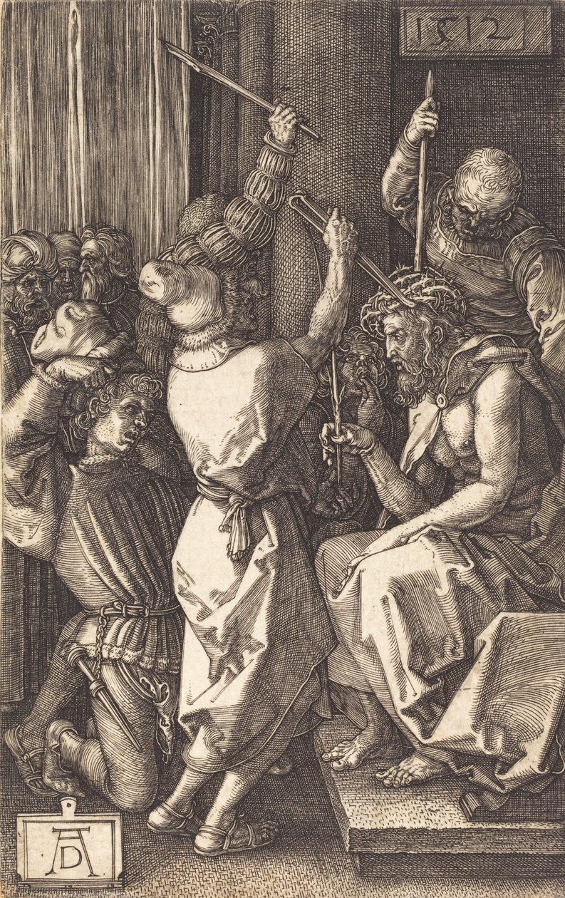 Dikenlerle Taçlanan İsa, 1512. by Albrecht Dürer