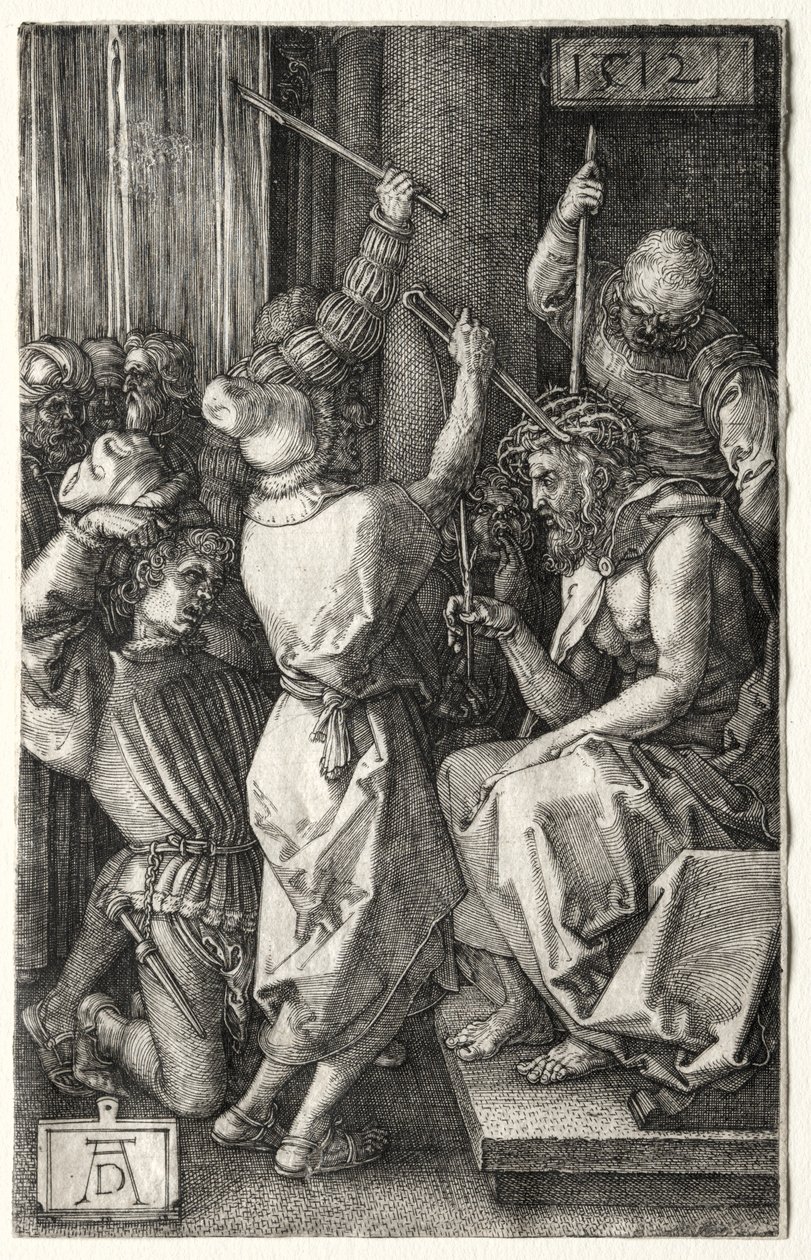 Dikenlerle Taçlanan İsa, 1512. by Albrecht Dürer