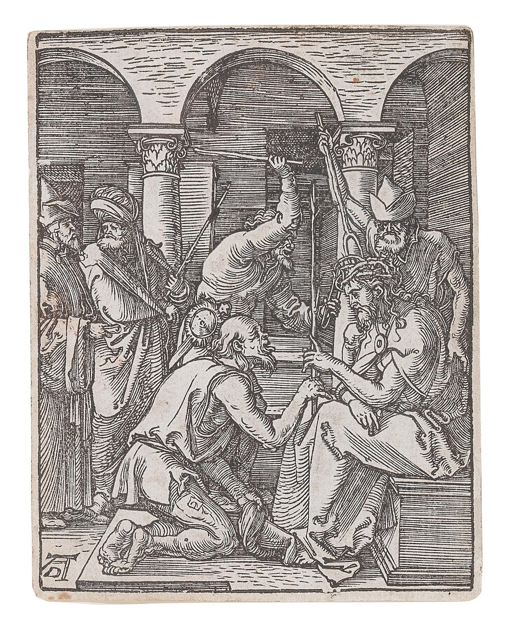 Küçük Tutku serisinden Dikenlerle Taçlandırılan İsa, 1509-1511. by Albrecht Dürer
