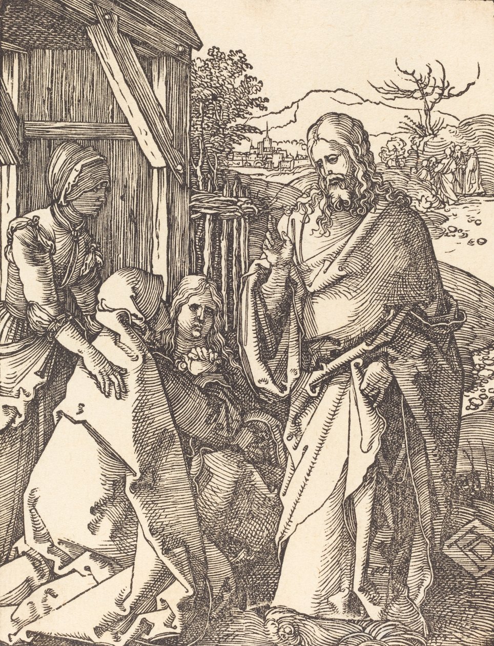 İsa Annesinden Ayrılıyor, muhtemelen c. 15091510. by Albrecht Dürer