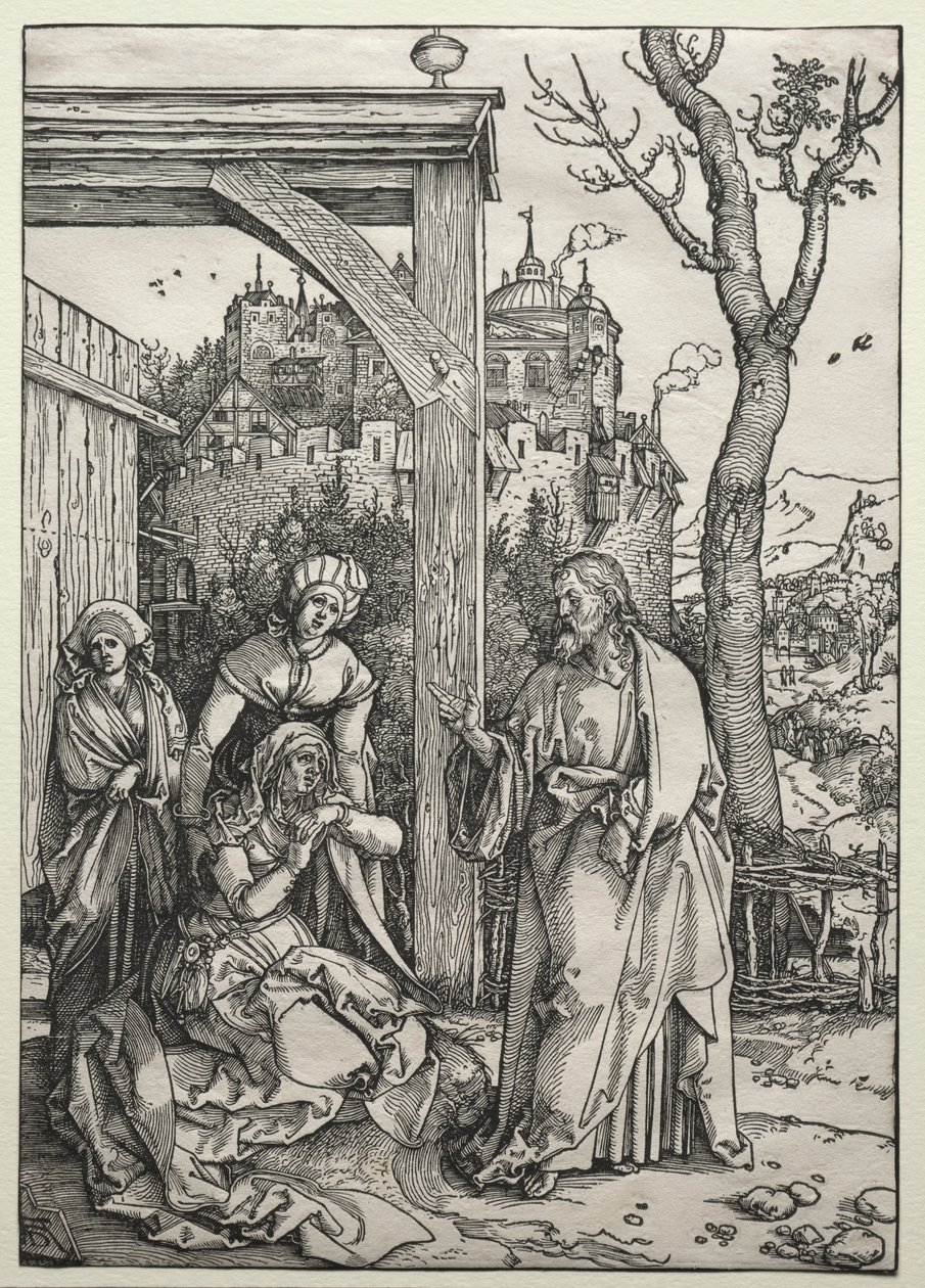 Annesinden Ayrılan İsa, c. 1504-1505. by Albrecht Dürer