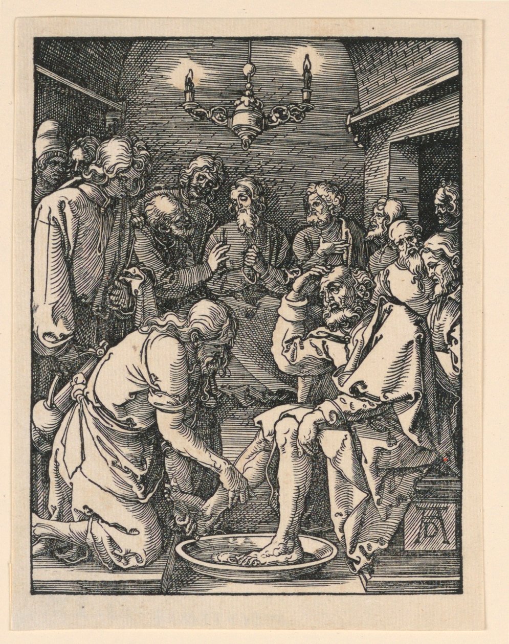 Küçük Tutku Serisinden Ayakları Yıkanan İsa by Albrecht Dürer