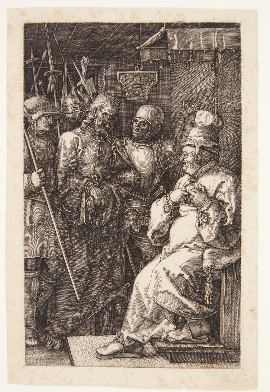 Caiaphas'tan önce İsa by Albrecht Dürer