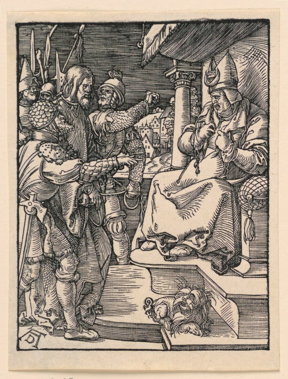 Küçük Tutku Serisinden Caiaphas'tan Önce İsa by Albrecht Dürer