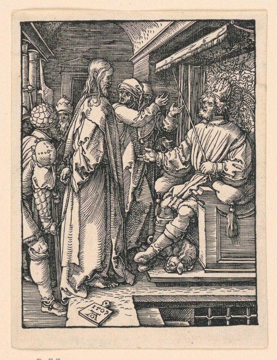 Küçük Tutku Serisinden Herod'dan Önce İsa by Albrecht Dürer