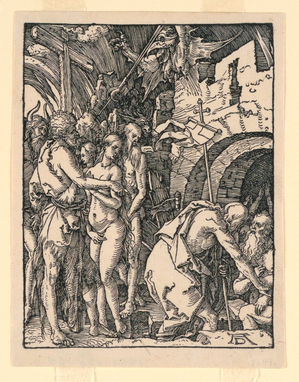 Küçük Tutku Serisinden Araftaki İsa (Cehennemin Harrowing) by Albrecht Dürer