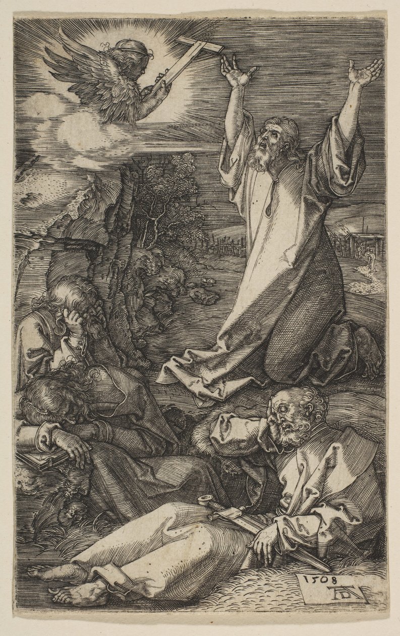 Zeytin Dağındaki İsa, Tutku, 1508. by Albrecht Dürer