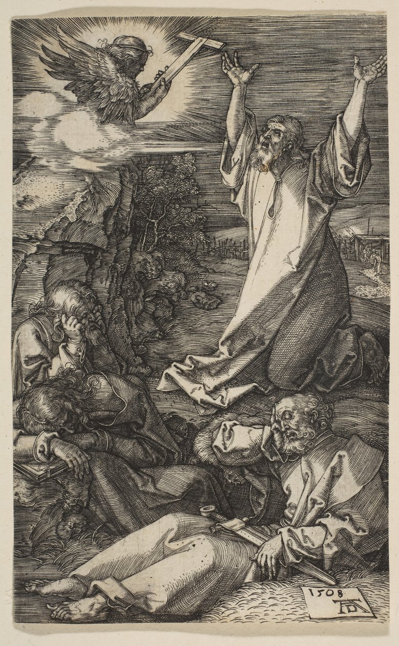 Zeytin Dağındaki İsa, Tutku, 1508. by Albrecht Dürer