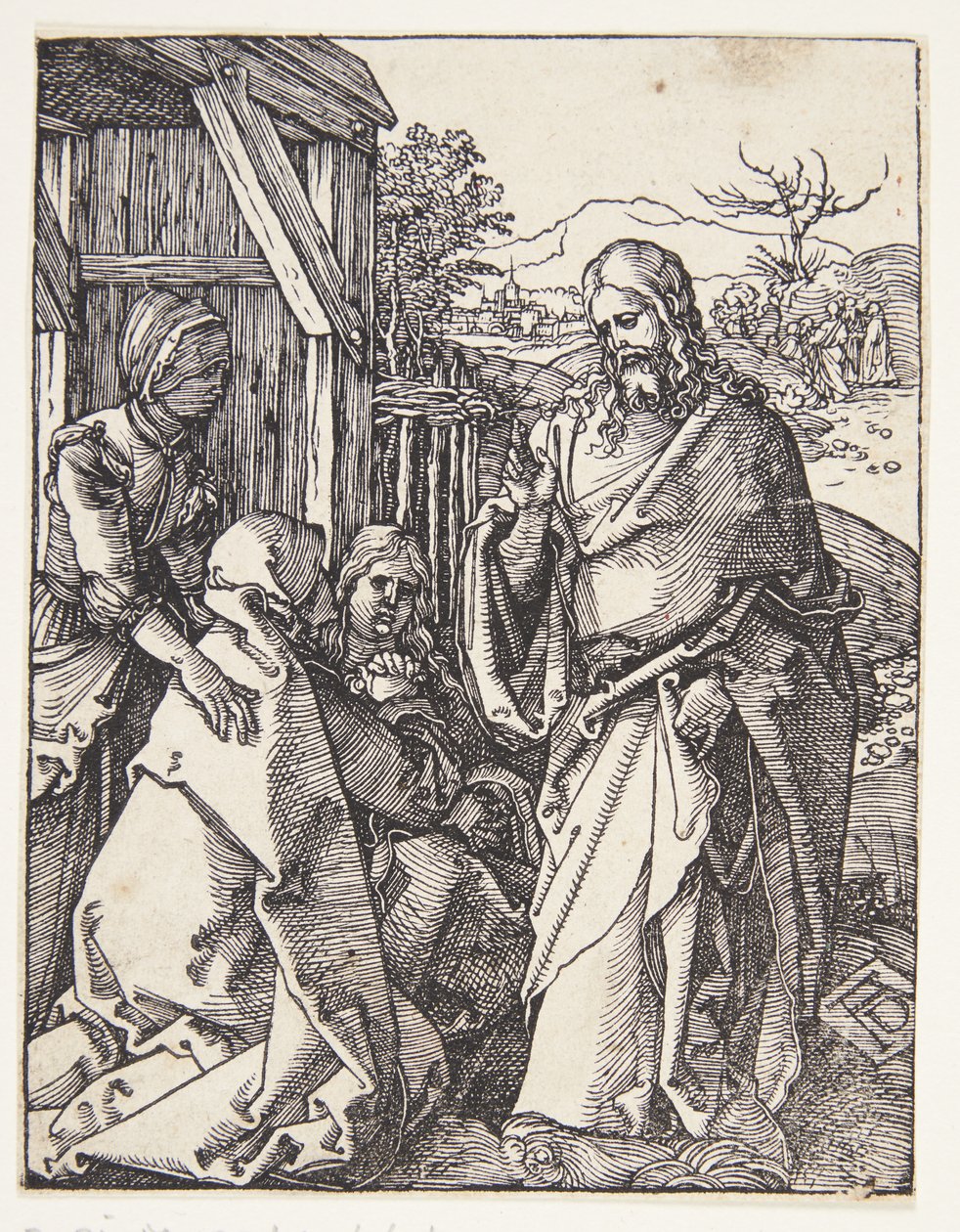 İsa annesinden izin alıyor by Albrecht Dürer
