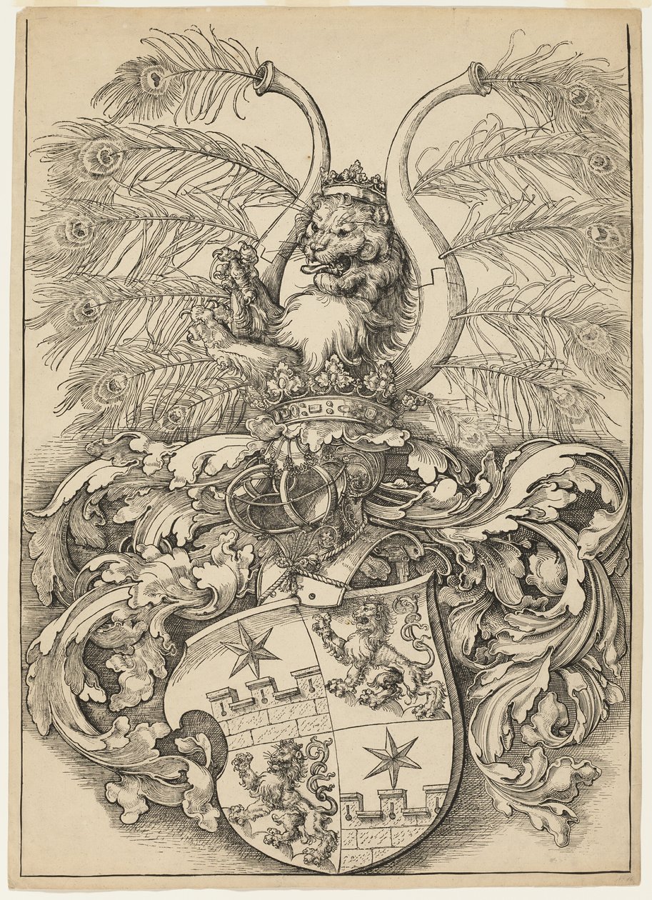 Wilhelm ve Wolfgang Rogendorf Arması by Albrecht Dürer