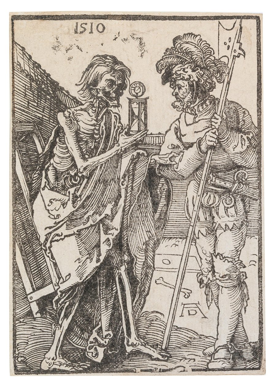 Ölüm ve Lansquenet, 1510. by Albrecht Dürer