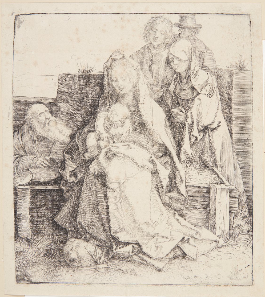 Kutsal Aile, altı kişi by Albrecht Dürer