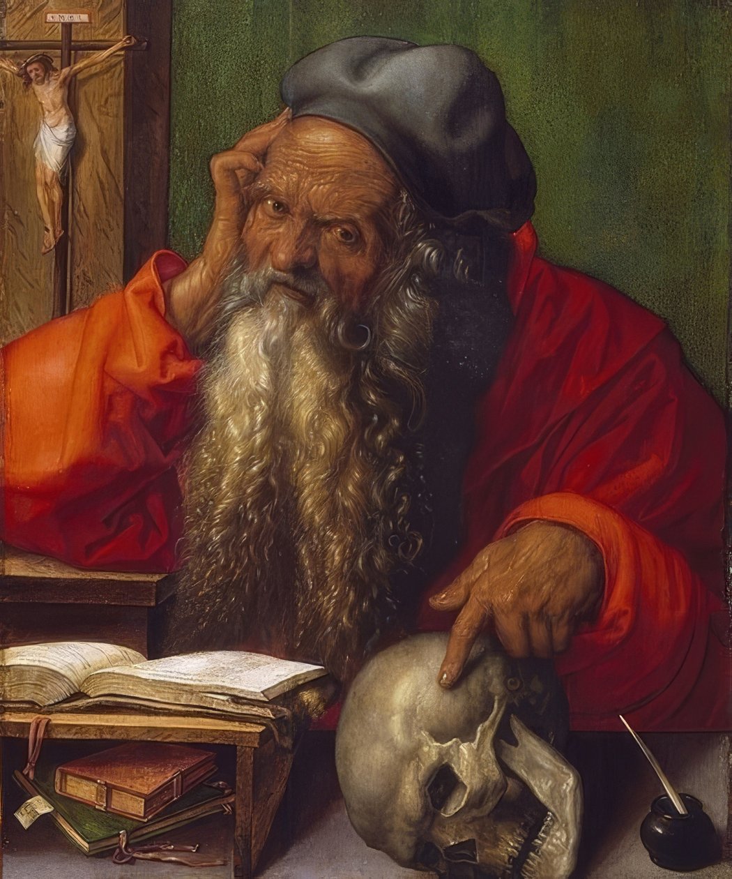 Durumda Aziz Jerome. 1521 by Albrecht Dürer