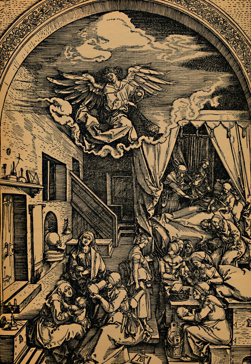 Meryem'in doğumu, Meryem'in doğumu, 1503 - 1504. by Albrecht Dürer
