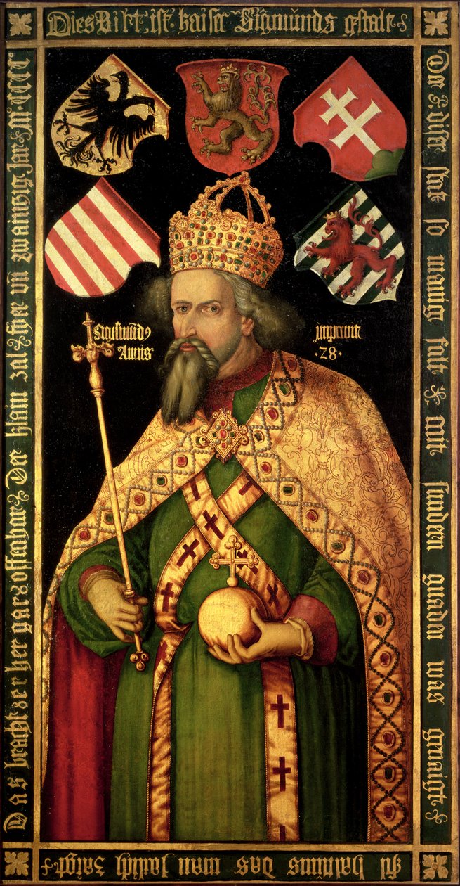 İmparator Sigismund, Kutsal Roma İmparatoru, Macaristan ve Bohemya Kralı (1368-1437), c.1600 by Albrecht Dürer