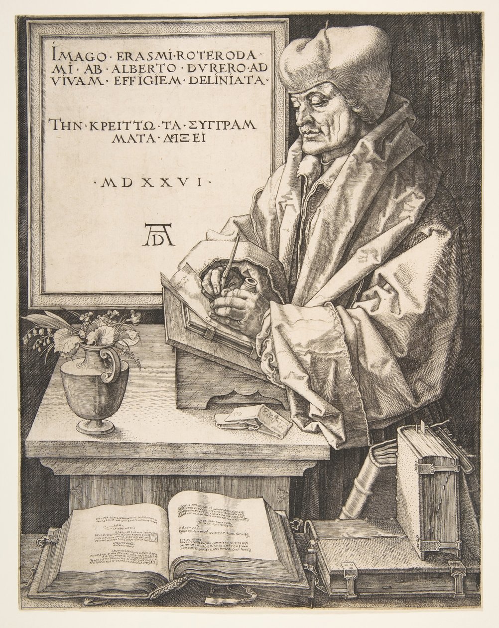 Rotterdam Erasmusu, 1526. by Albrecht Dürer