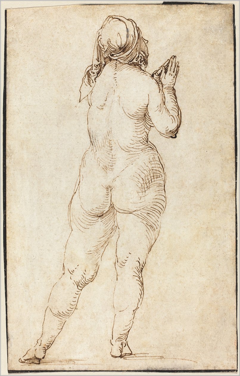 kadın çıplak dua by Albrecht Dürer