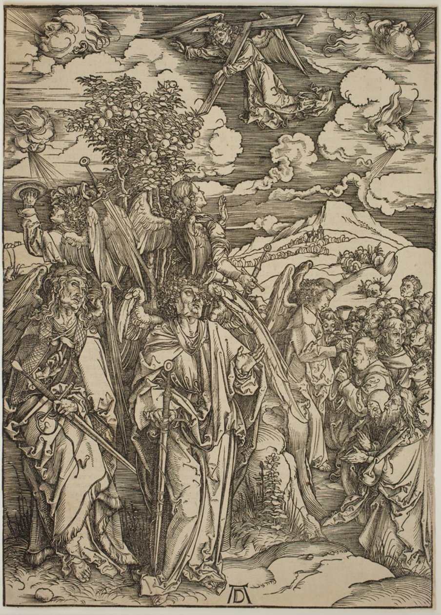 Rüzgara Dayanan Dört Melek by Albrecht Dürer