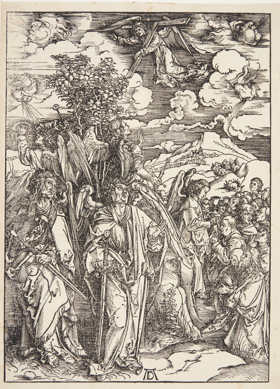 Rüzgara Dayanan Dört Melek by Albrecht Dürer