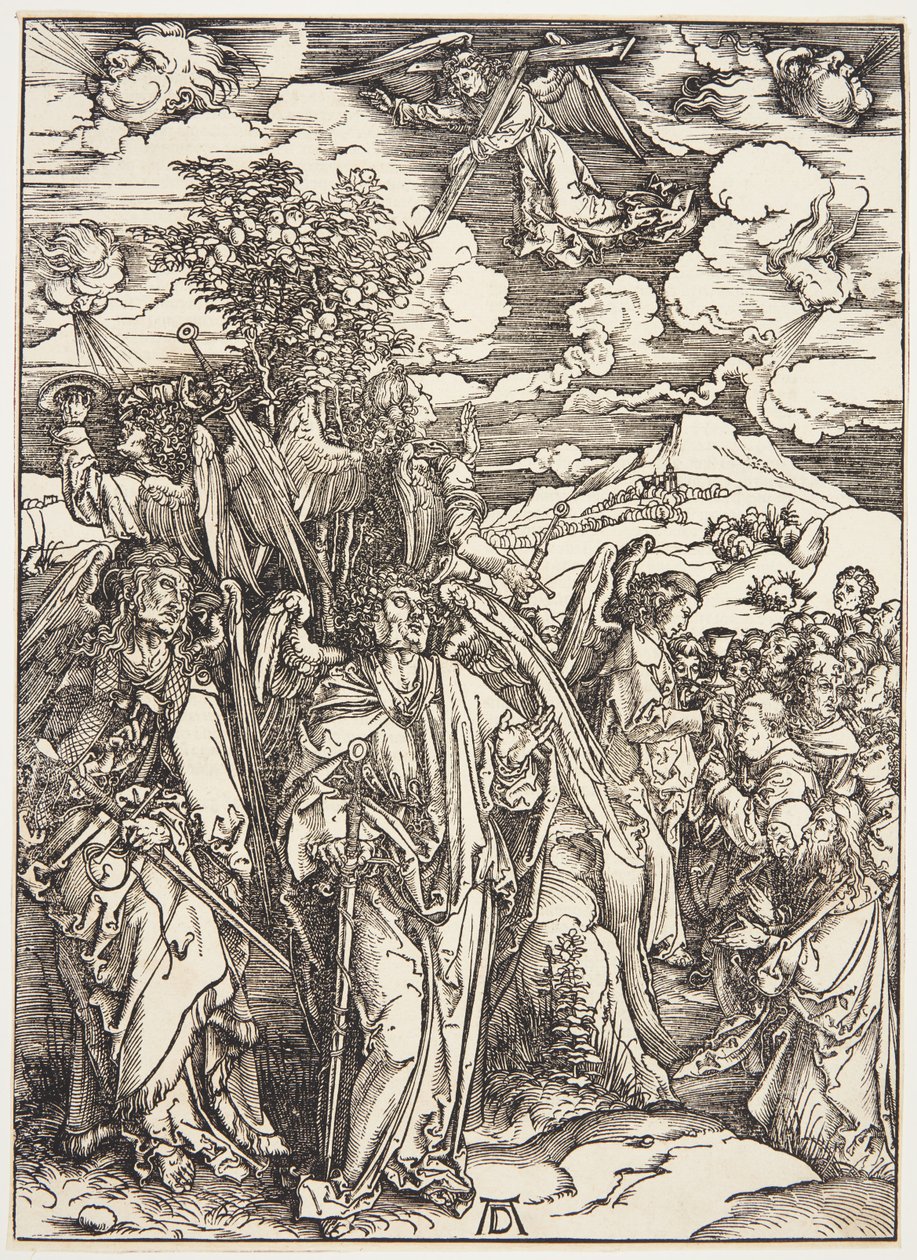 Rüzgara Dayanan Dört Melek by Albrecht Dürer