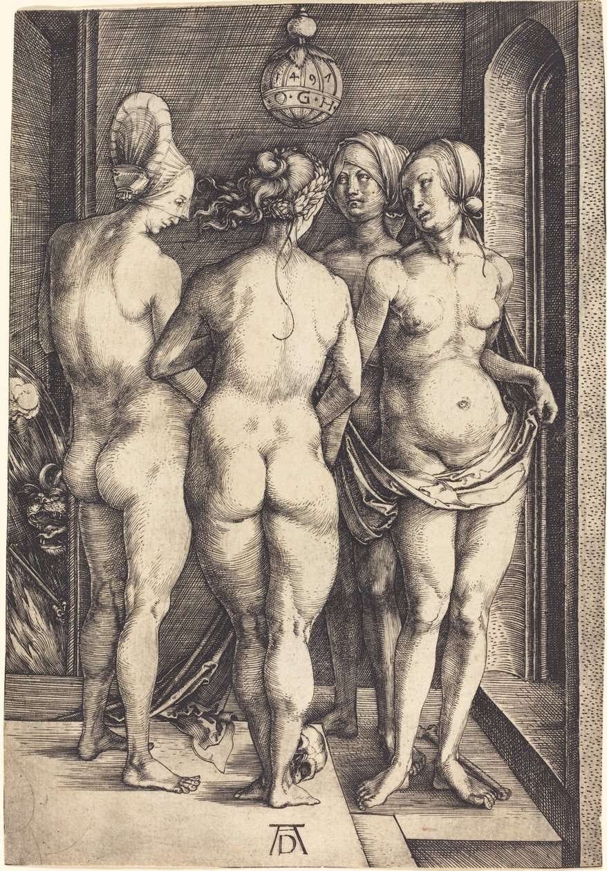 dört çıplak kadın by Albrecht Dürer