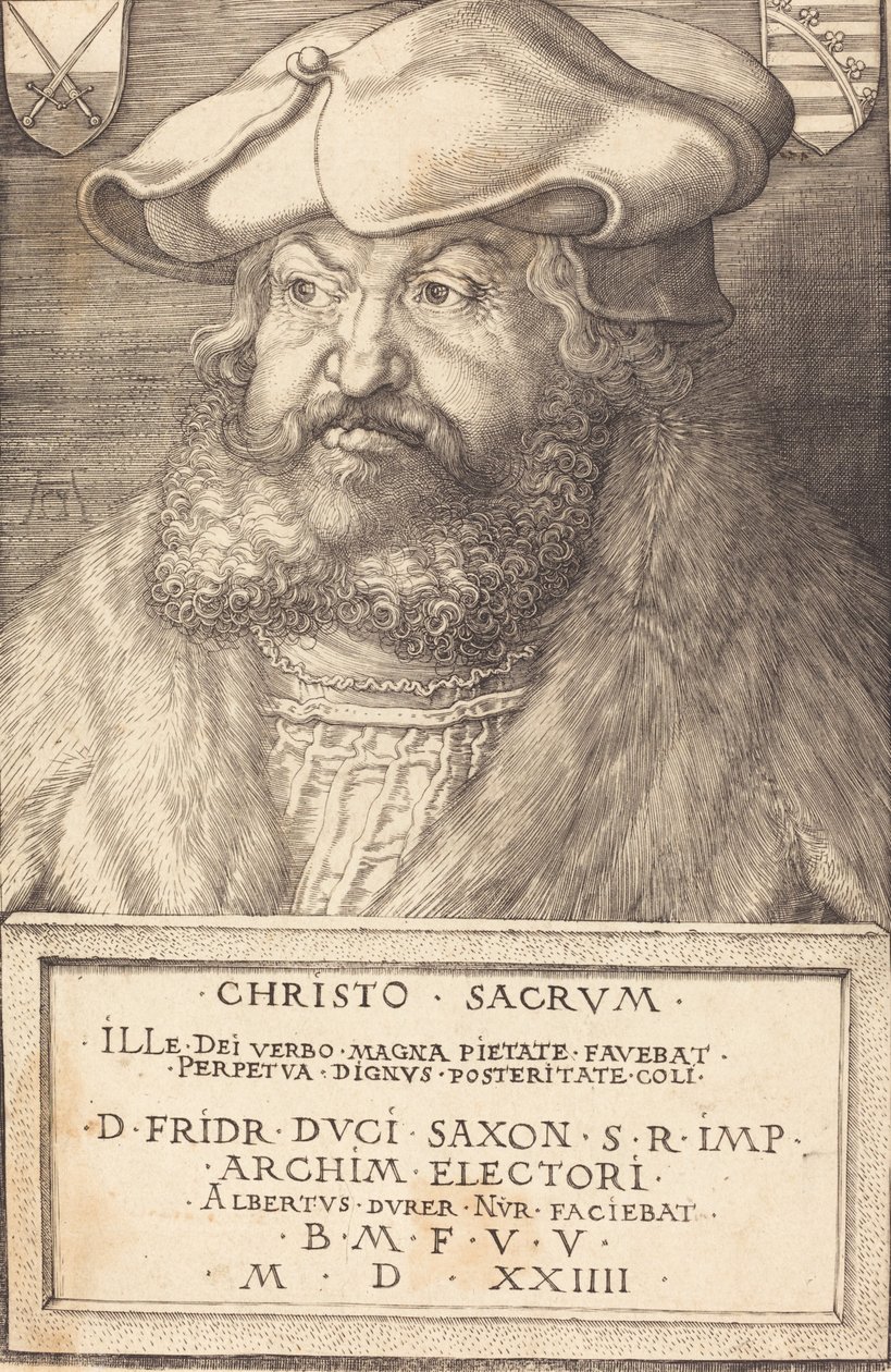 Bilge Frederick, Saksonya Seçmeni, 1524. by Albrecht Dürer