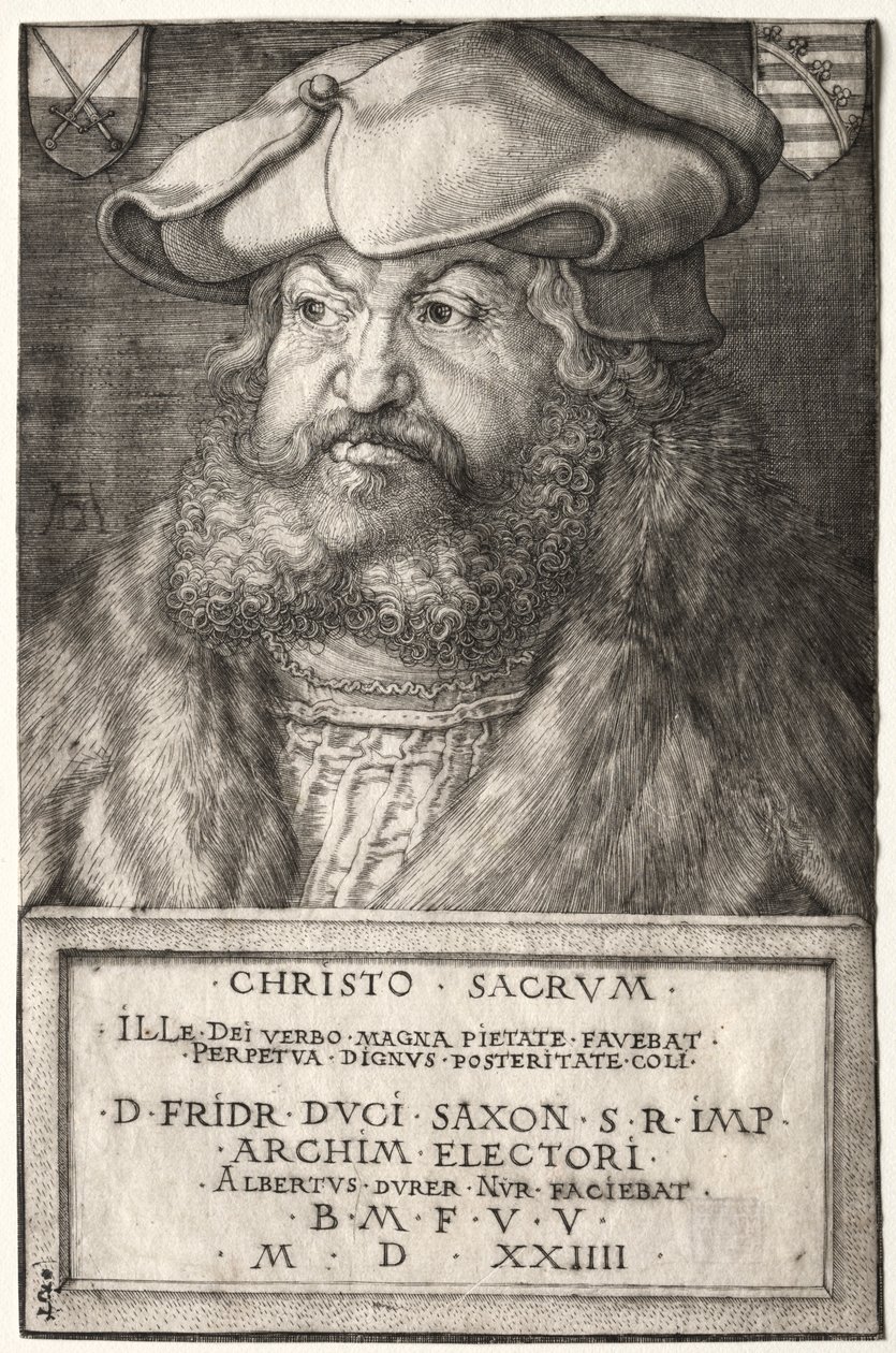 Bilge Frederick, Saksonya Seçmeni, 1524. by Albrecht Dürer