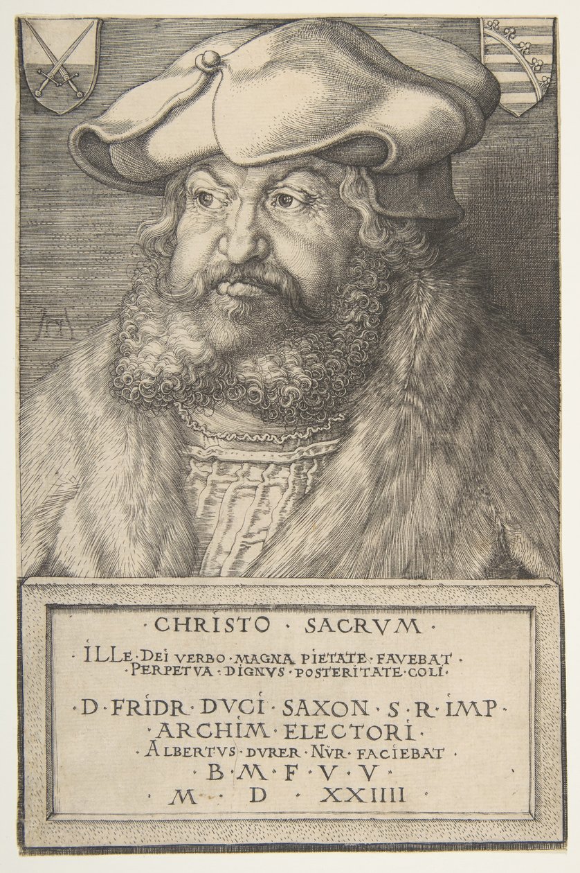 Bilge Frederick, Saksonya Seçmeni, 1524. by Albrecht Dürer