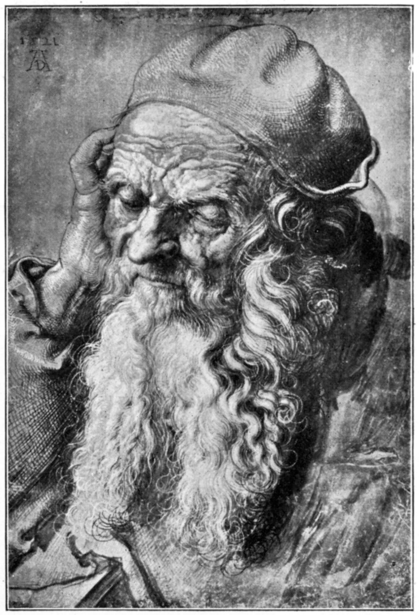 Yaşlı Adamın Başı, 15. yüzyılın sonu ile 16. yüzyılın başları, 1912. by Albrecht Dürer