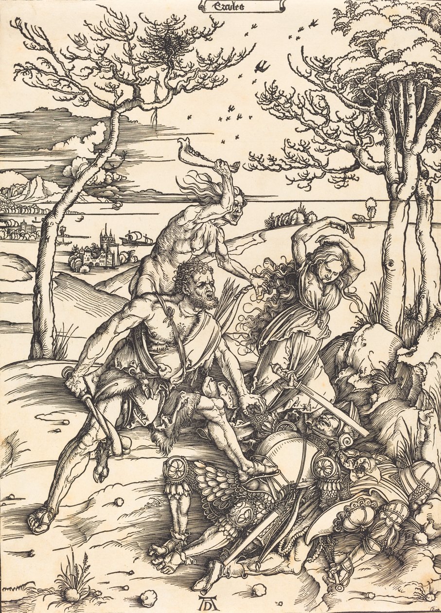 Herkül Fetheden Cacus Erkül, c. 1496 by Albrecht Dürer