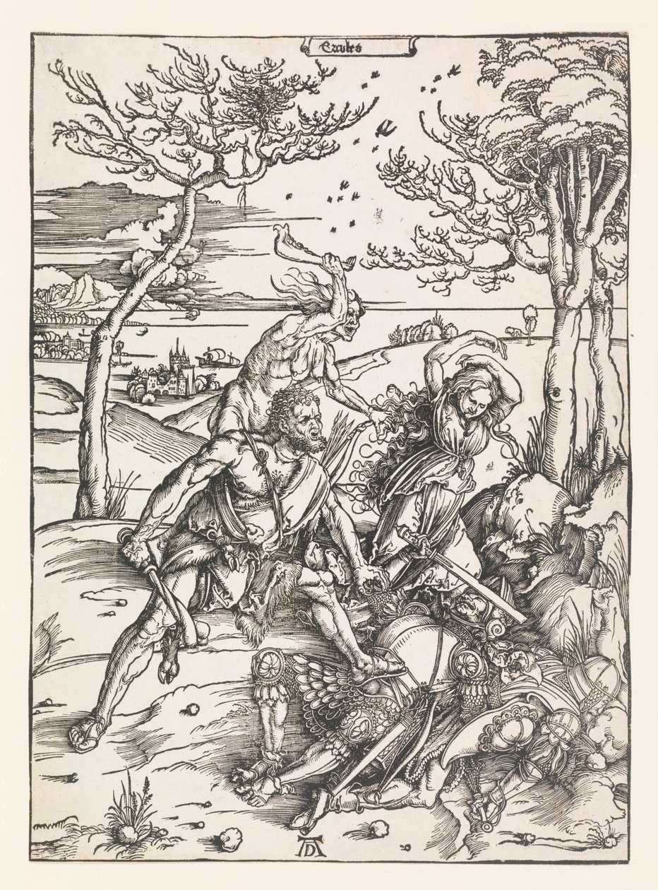 Molionide İkizlerini Fetheden Herkül by Albrecht Dürer