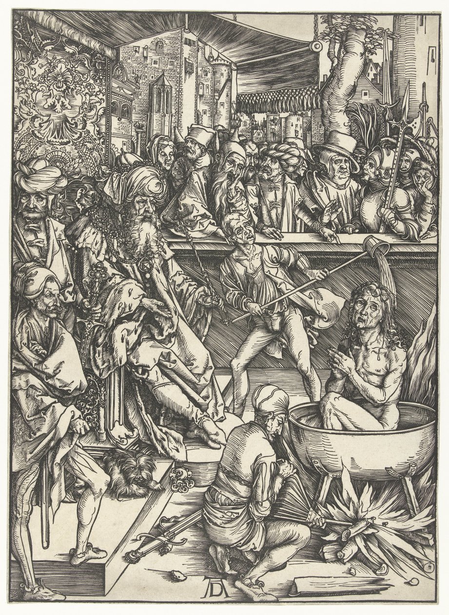 Evangelist John'un Şehitliği by Albrecht Dürer