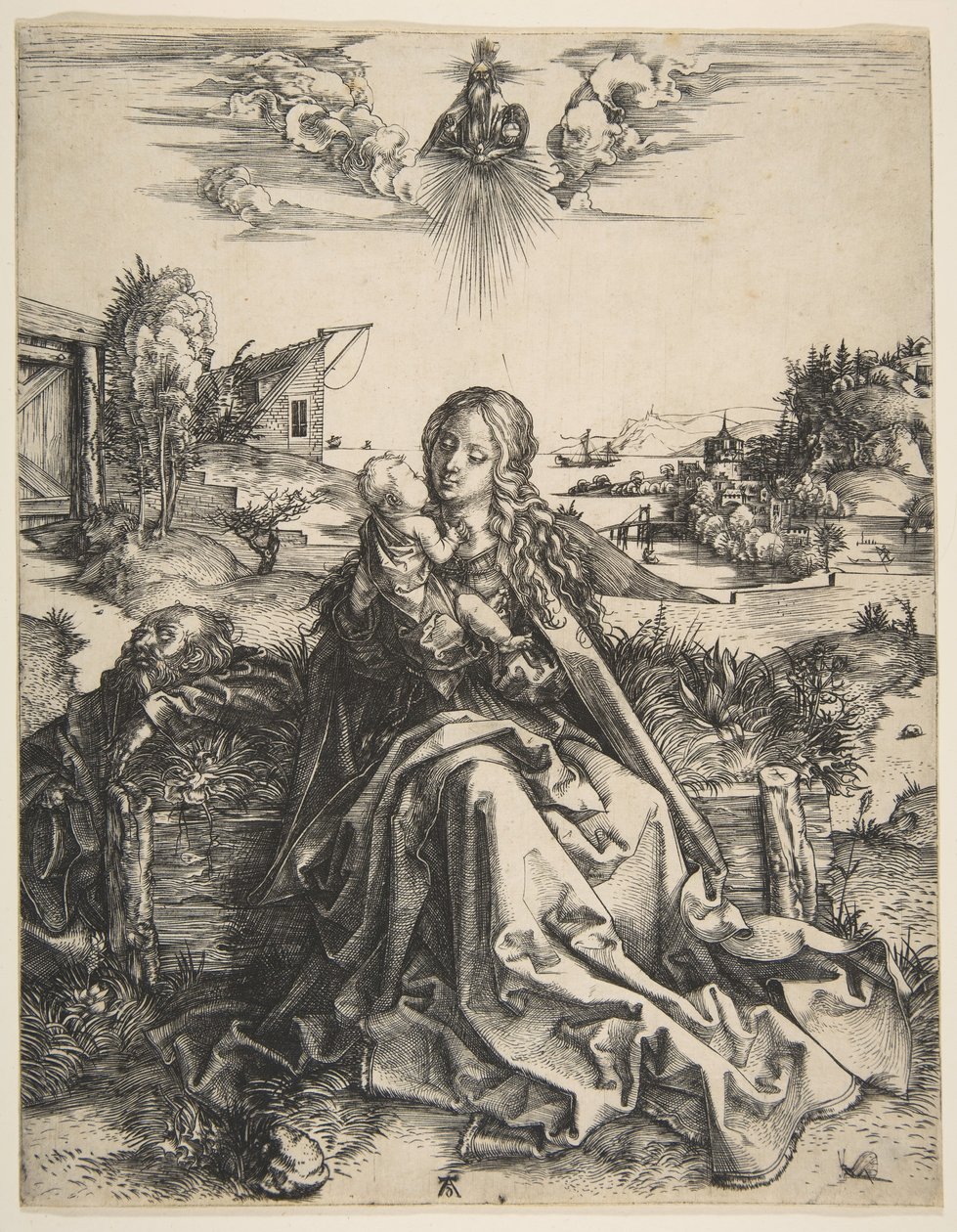 Yusufçuklu Kutsal Aile, yak. 1495. by Albrecht Dürer