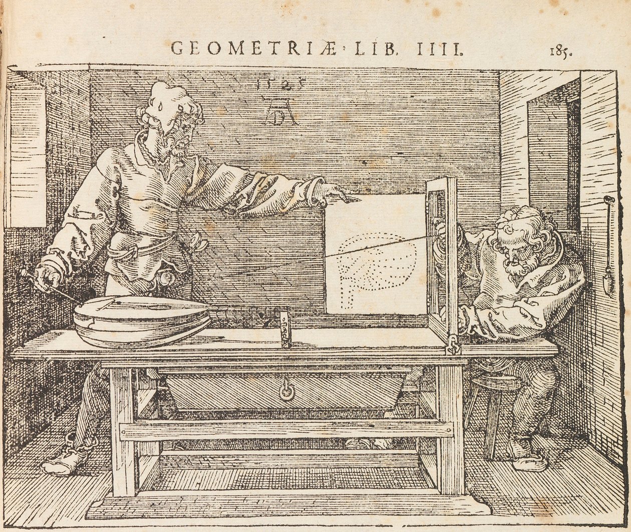 Institutionum geometrikae libri quatuor, 1528 by Albrecht Dürer