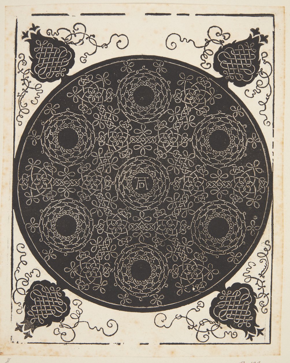 Yedi Çelenk ile Geçmeli Kordon Deseni by Albrecht Dürer