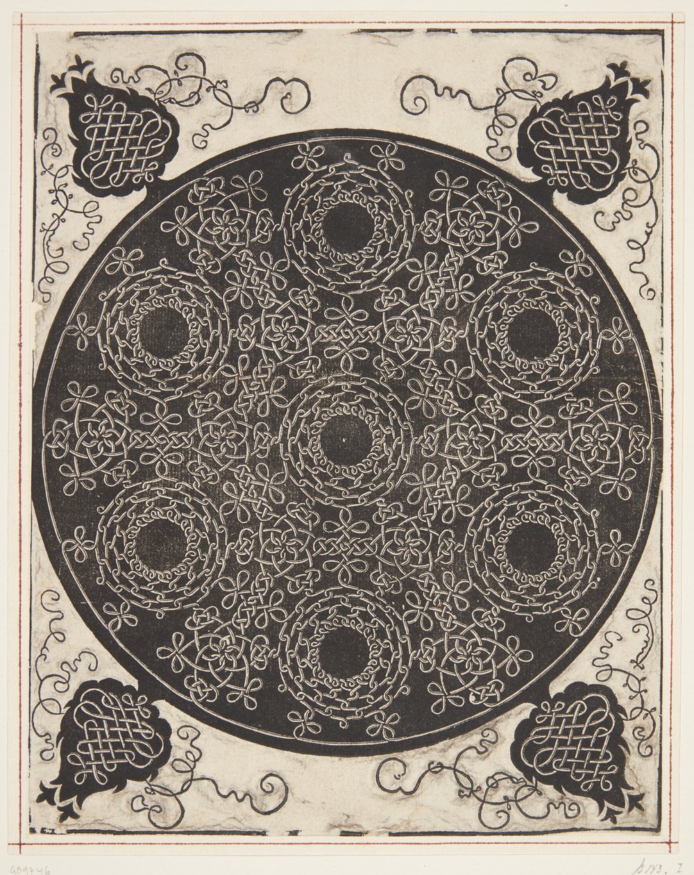 Yedi Çelenk ile Geçmeli Kordon Deseni by Albrecht Dürer