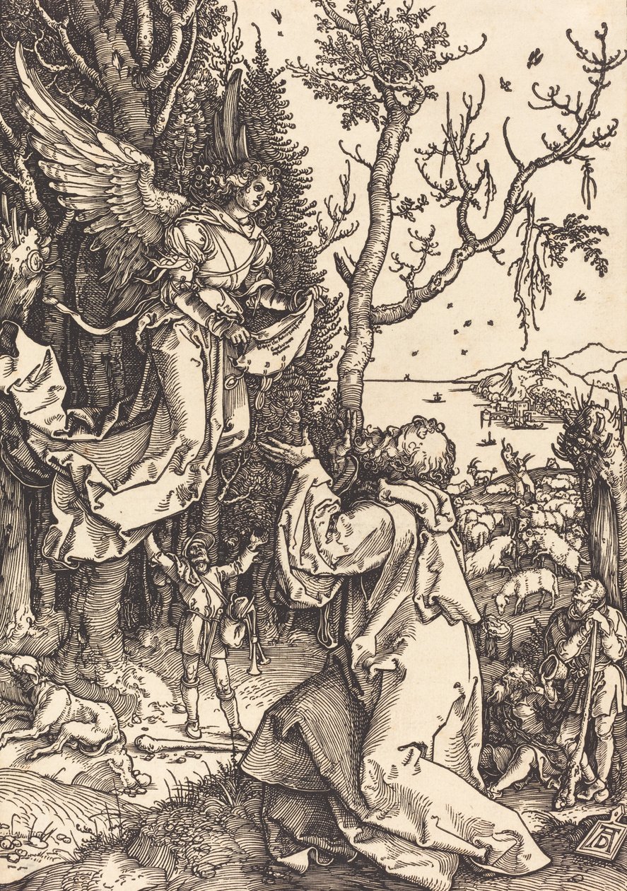 Joachim ve Melek, c. 1504. by Albrecht Dürer