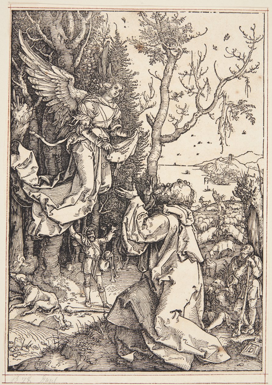 Joachim ve melek by Albrecht Dürer