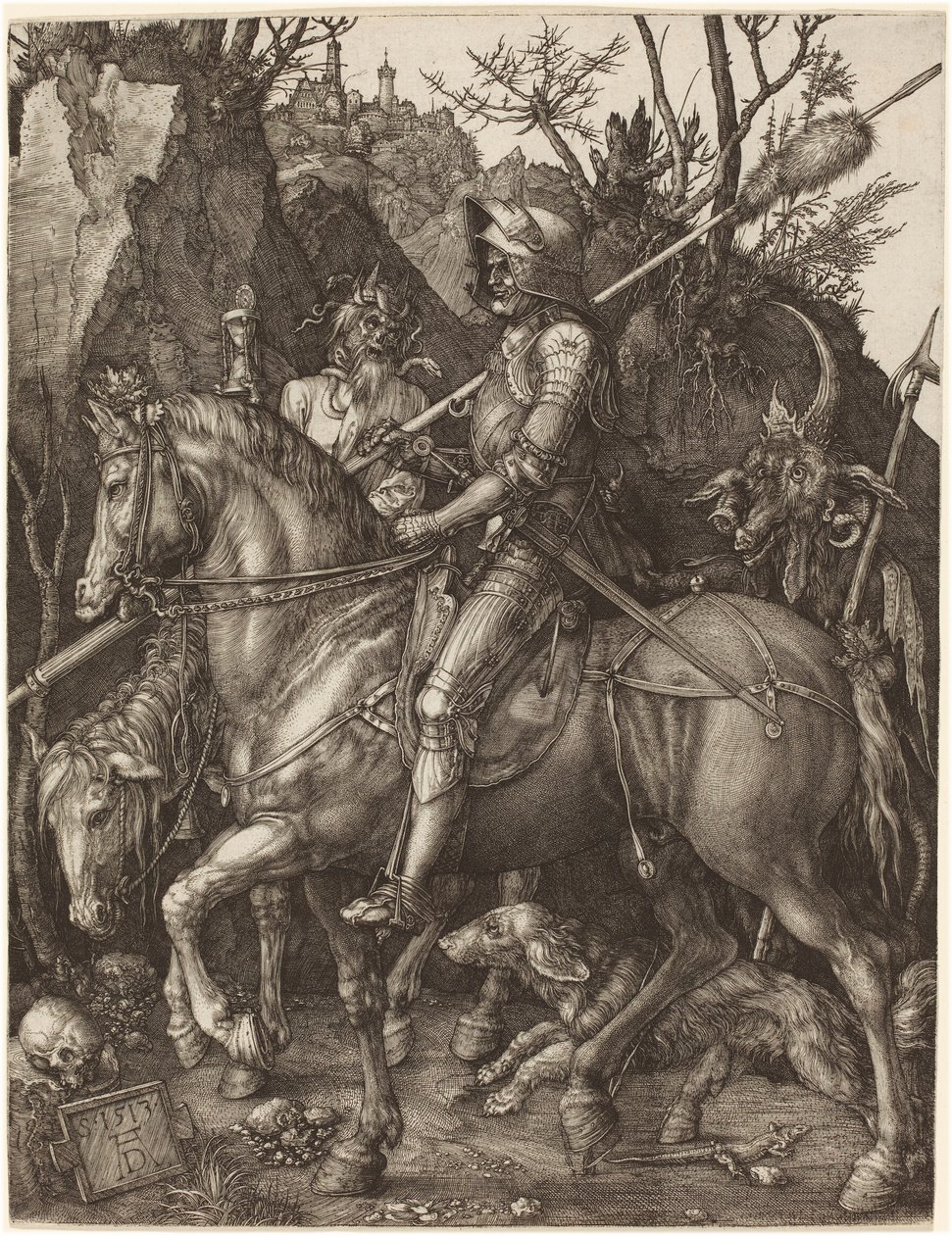 Şövalye, Ölüm ve Şeytan by Albrecht Dürer