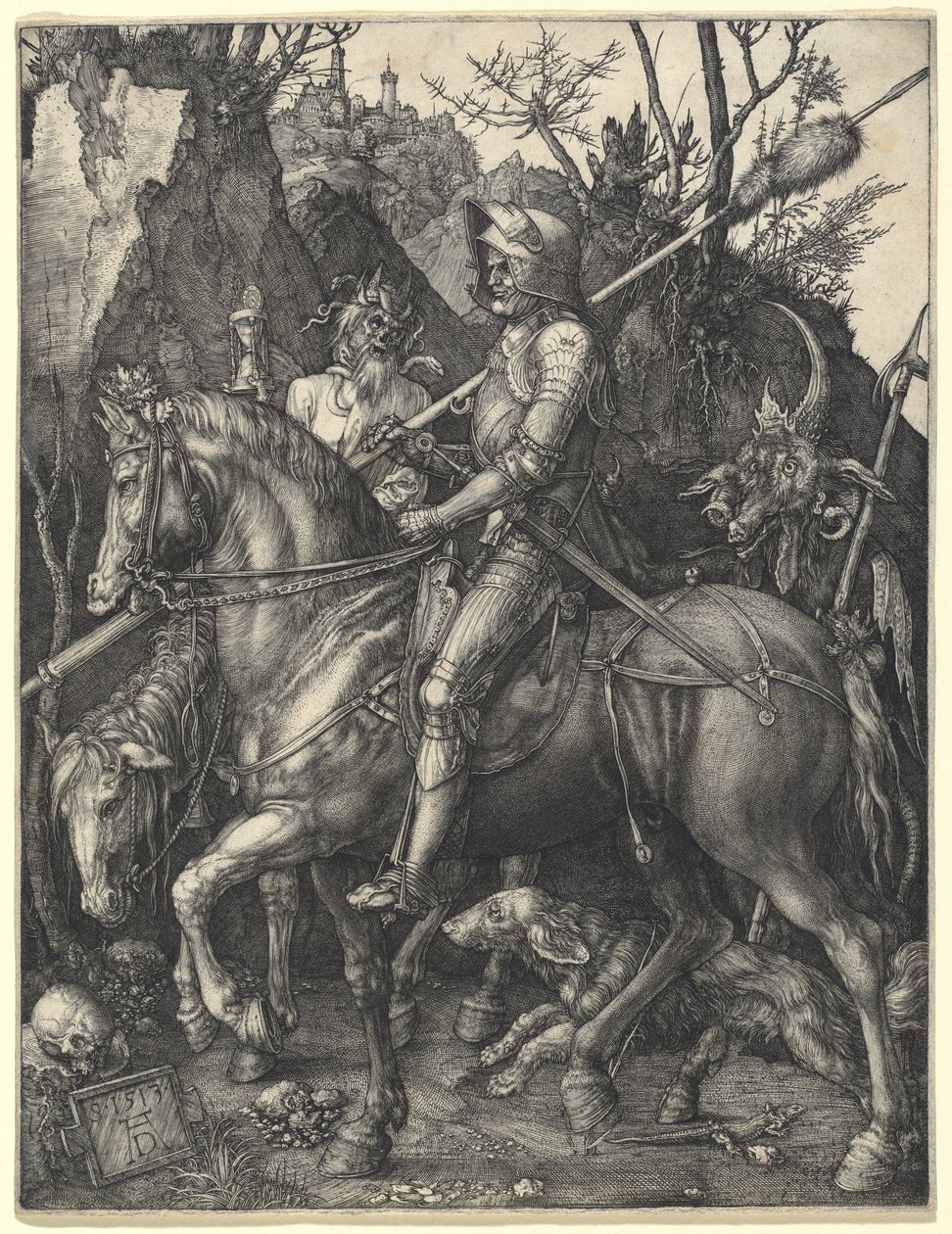 Şövalye, Ölüm ve Şeytan by Albrecht Dürer