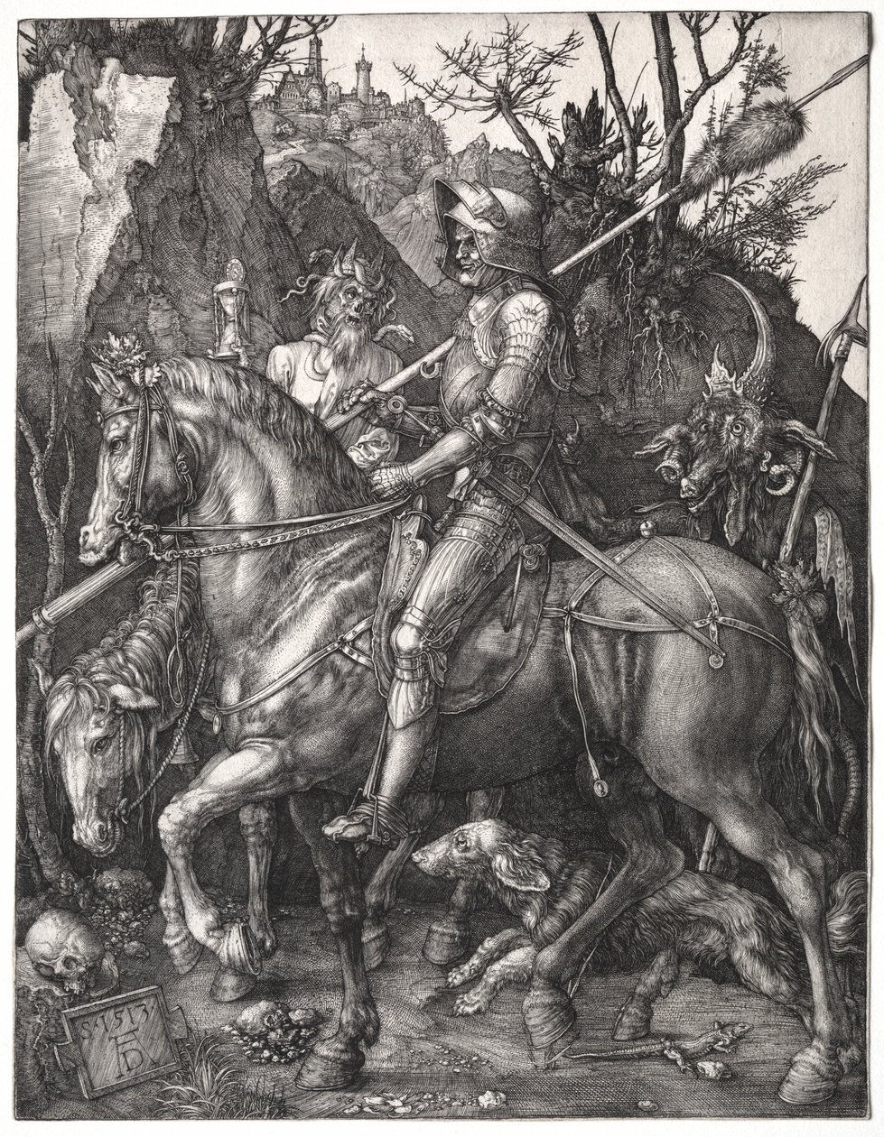 Şövalye, Ölüm ve Şeytan by Albrecht Dürer