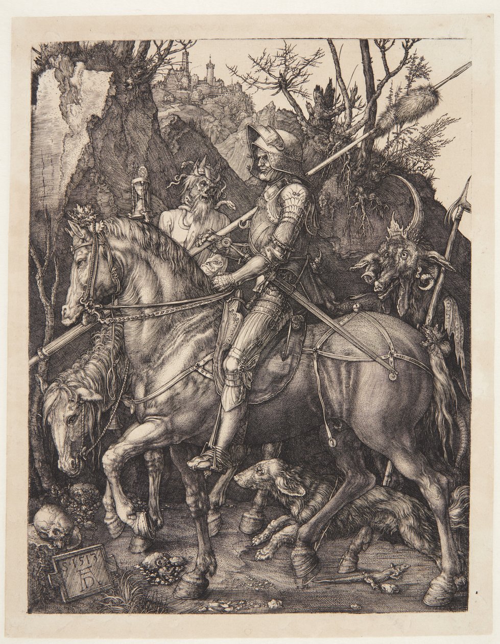 Şövalye, ölüm ve şeytan by Albrecht Dürer