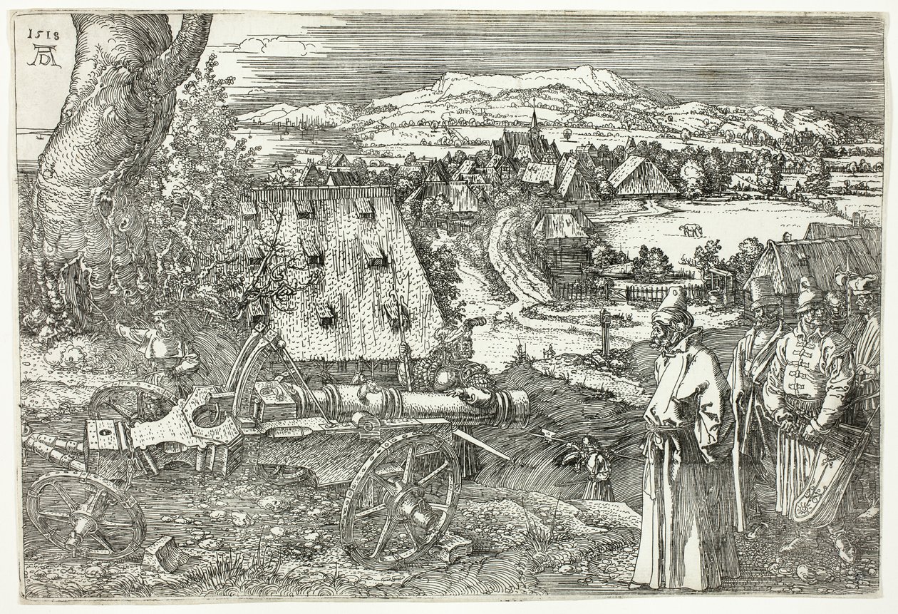 Top ile Manzara (Büyük Top) by Albrecht Dürer