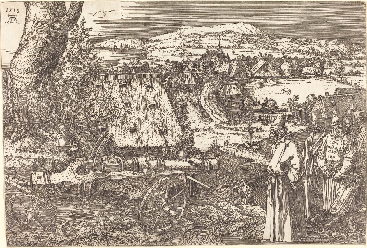 Top ile Manzara by Albrecht Dürer