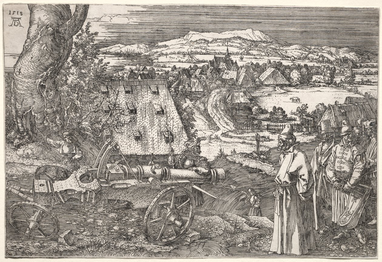 Top ile Manzara by Albrecht Dürer