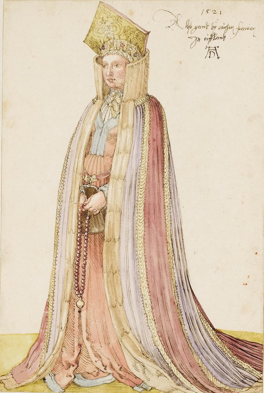 Livonyalı Leydi, 1521. by Albrecht Dürer