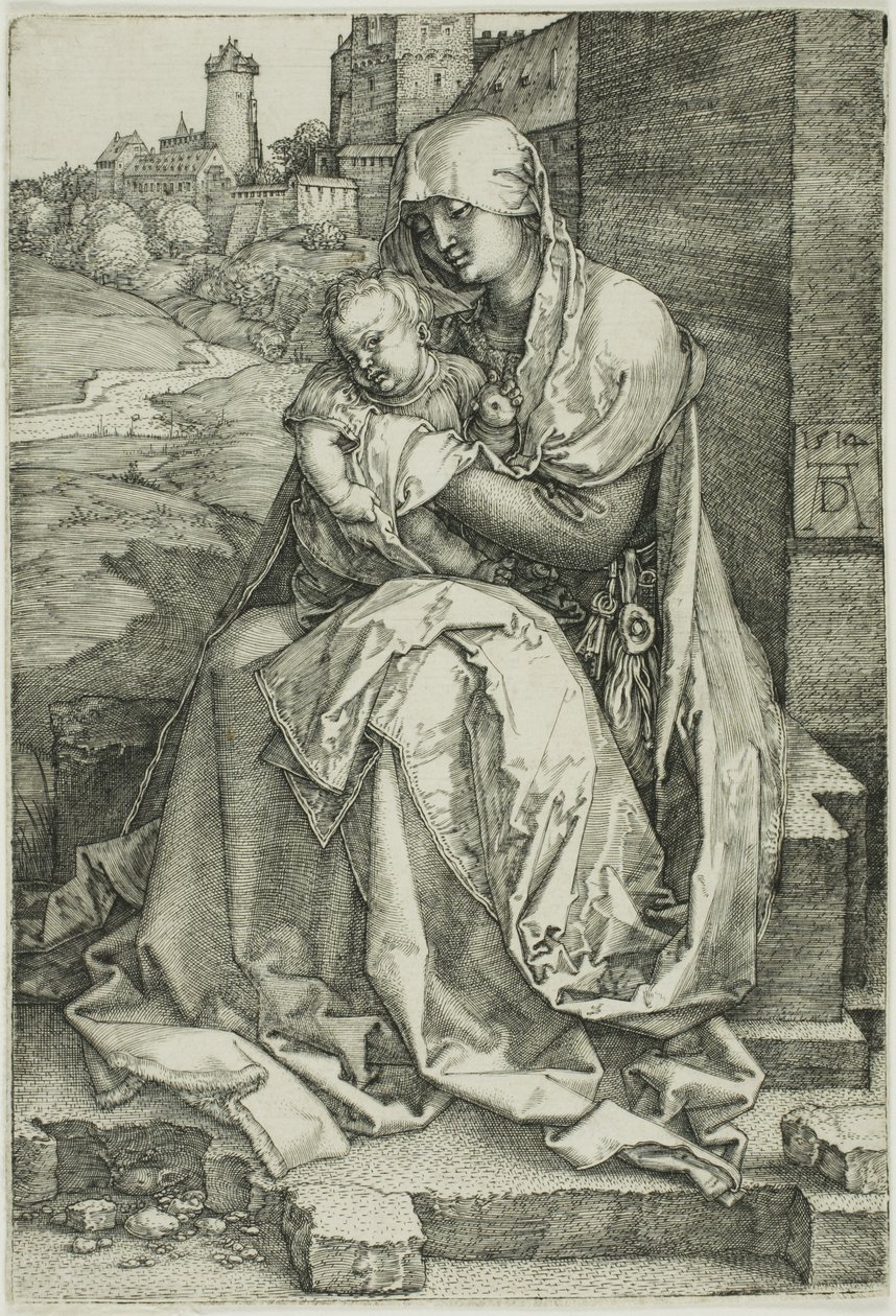 Duvarın Yanındaki Madonna by Albrecht Dürer