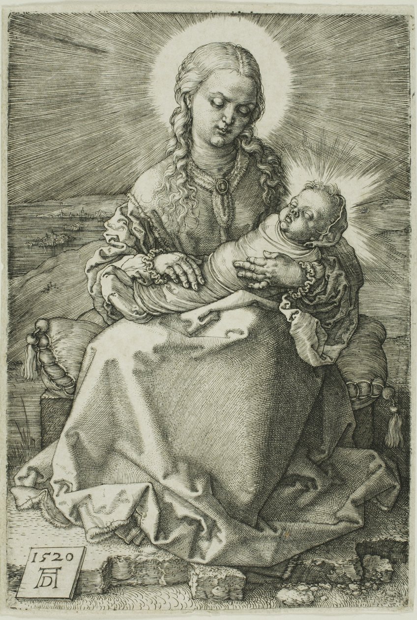 Kundaktaki Bebekle Madonna by Albrecht Dürer