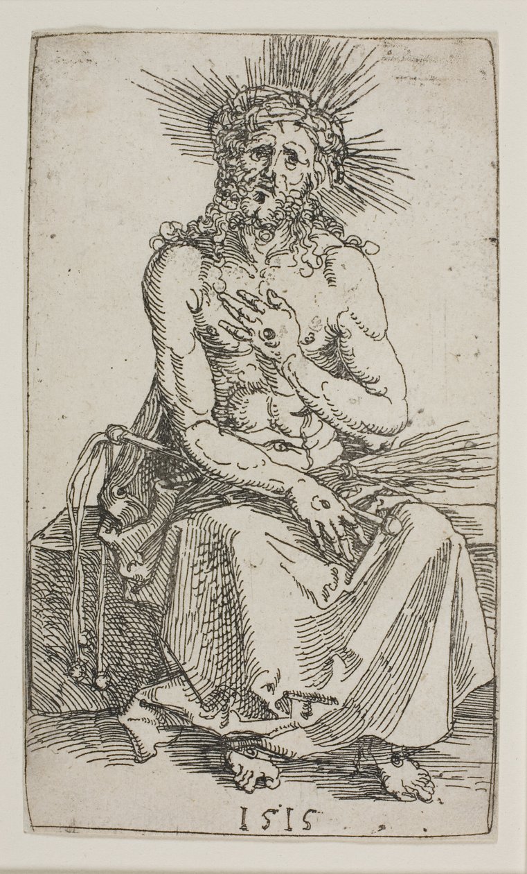 Acıların Adamı, Oturmuş by Albrecht Dürer