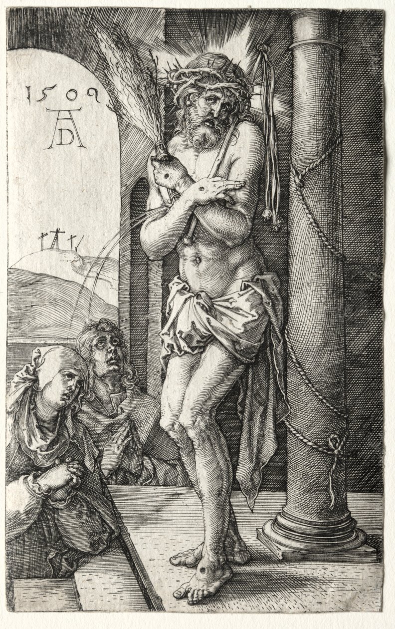 Sütunun Yanındaki Acıların Adamı by Albrecht Dürer